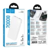 Powerbank Hoco J153A 20000 mAh 2A 10W White (6942007656092)