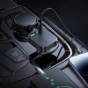 Автомобільний зарядний пристрій Hoco NZ18 зі згортаним кабелем 2x USB C + USB A QC PD 65W Black (6942007658546)