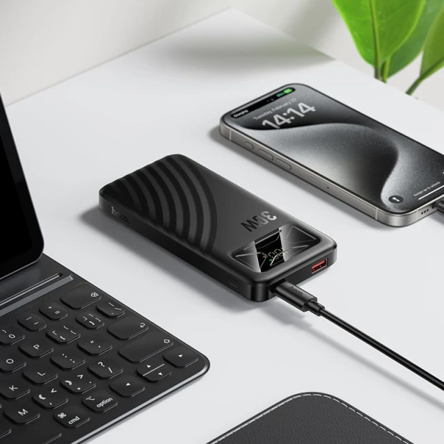 Портативное зарядное устройство Hoco Q42 10000 mAh QC PD 30W 3A Black (6942007658553)
