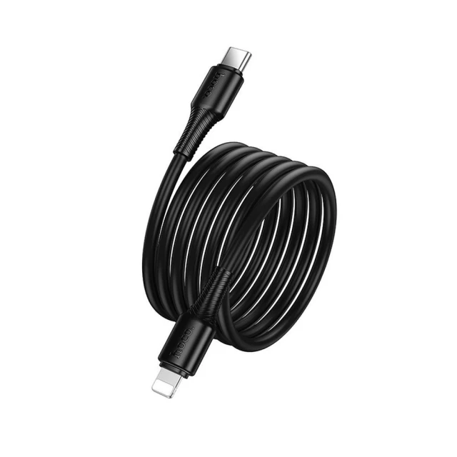 Кабель USB C до Lightning Hoco X120 PD 27W 1 м Black (6942007658843)