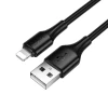 Кабель Hoco X120 USB-A to Lightning 2.4A 1m Black (6942007658867)