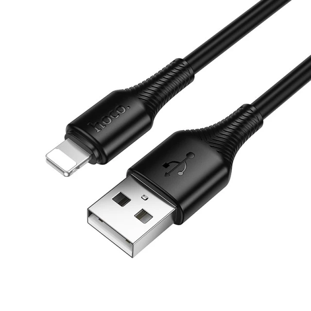 Кабель Hoco X120 USB-A to Lightning 2.4A 1m Black (6942007658867)