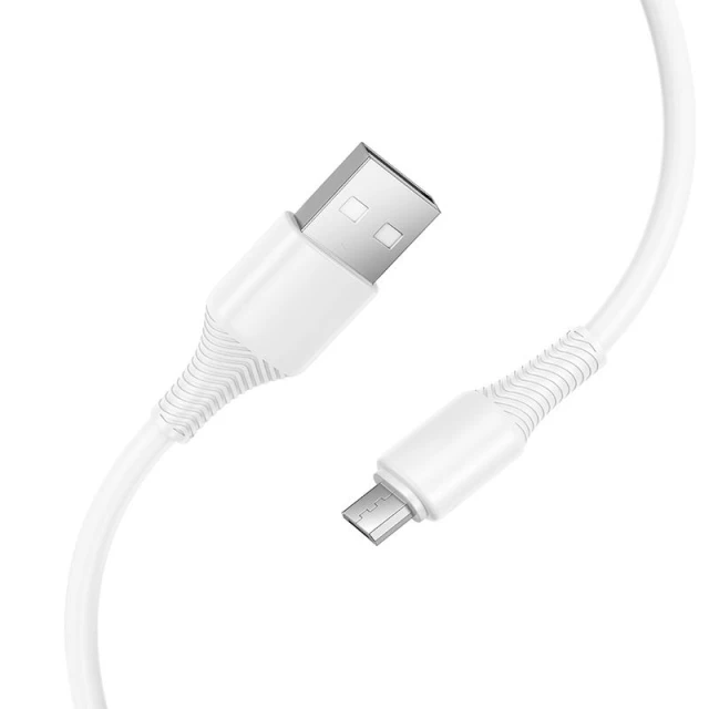 Кабель USB A до Micro USB Hoco X120 2.4A 1 м White (6942007658898)