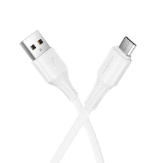 Кабель USB A до Micro USB Hoco X120 2.4A 1 м White (6942007658898)