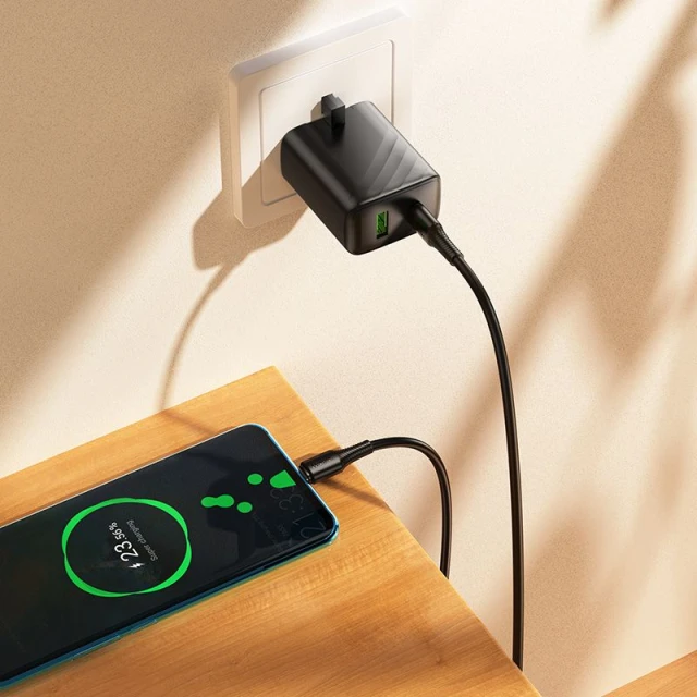 Кабель Hoco X120 USB-C to USB-C 3A 60W 1m Black (6942007658928)