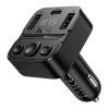 Автомобільний Bluetooth-трансмітер Hoco E87 USB-A + USB-C QC PD 35W Black (6942007658980)