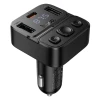 Автомобільний Bluetooth-трансмітер Hoco E87 USB-A + USB-C QC PD 35W Black (6942007658980)