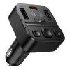 Автомобільний Bluetooth-трансмітер Hoco E87 USB-A + USB-C QC PD 35W Black (6942007658980)