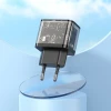 Мережевий зарядний пристрій Hoco N34 USB A + USB C QC3.0 PD 3A 20W Transparent (6942007659147)