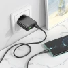 Мережевий зарядний пристрій Hoco N38 Slim USB-A + USB-C QC3.0 PD 20W Black (6942007659178)