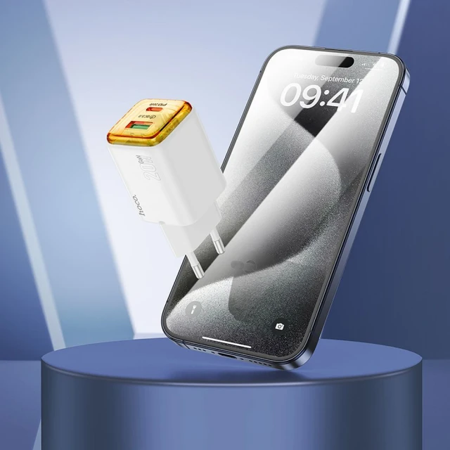 Мережевий зарядний пристрій Hoco N52 USB A + USB C QC3.0 PD 3A 20W White (6942007659192)