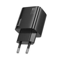 Мережевий зарядний пристрій Hoco N55 2×USB-C + 2×USB-A QC3.0 PD 20W Black (6942007659239)