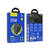 Мережевий зарядний пристрій Hoco N55 2×USB-C + 2×USB-A QC3.0 PD 20W Black (6942007659239)