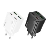 Мережевий зарядний пристрій Hoco N55 2×USB-C + 2×USB-A QC3.0 PD 20W Black (6942007659239)