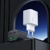 Мережевий зарядний пристрій Hoco N56 2x USB-C + 2x USB-A QC3.0 PD 30W Black (6942007659277)