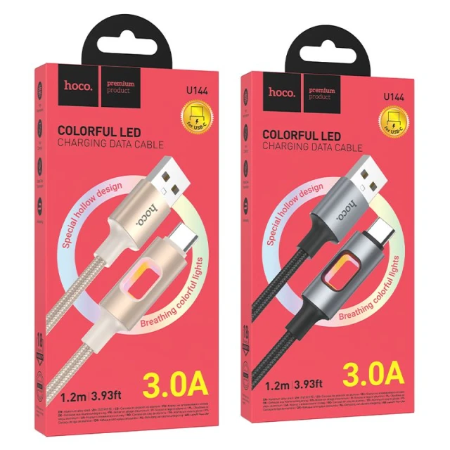 Кабель Hoco U144 USB A to USB C White (6942007659581)