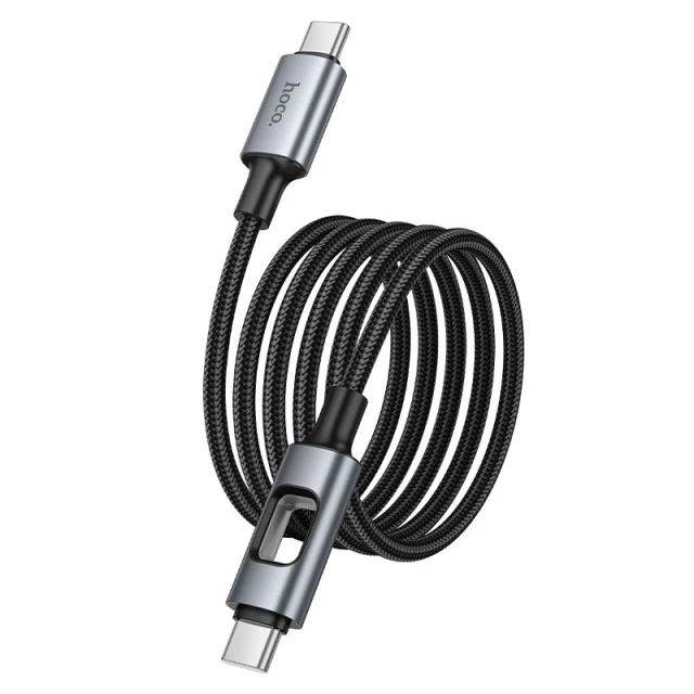 Кабель Hoco U144 USB C to USB C Black (6942007659604)