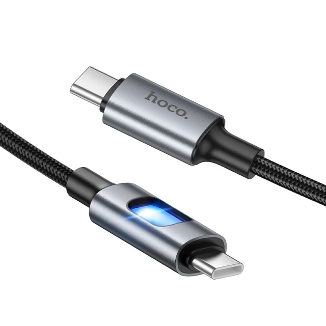 Кабель Hoco U144 USB C to USB C Black (6942007659604)
