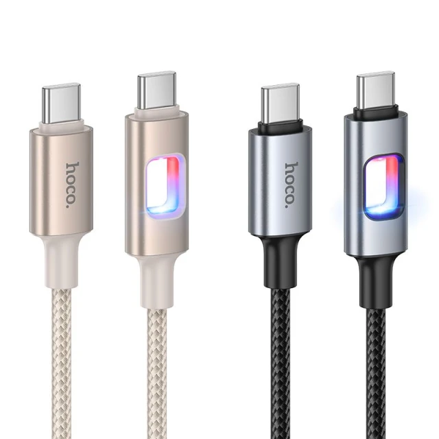 Кабель Hoco U144 USB C to USB C Black (6942007659604)
