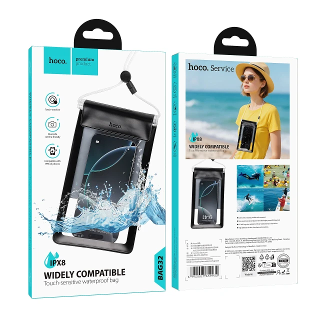 Водонепроницаемый чехол Hoco BAG32 Black (6942007659932)