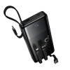 Powerbank Hoco J156 10000 mAh 22.5W з вбудованими кабелями Black (6942007662277)