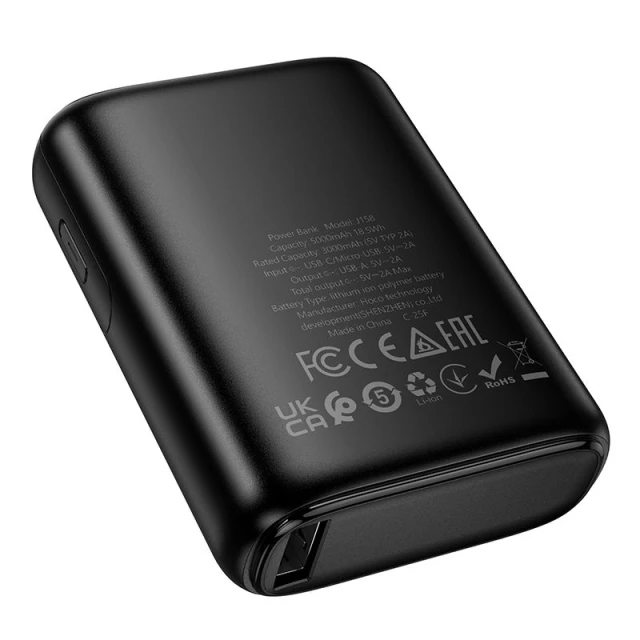 Powerbank Hoco J158 5000 mAh 2A Black (6942007662550)