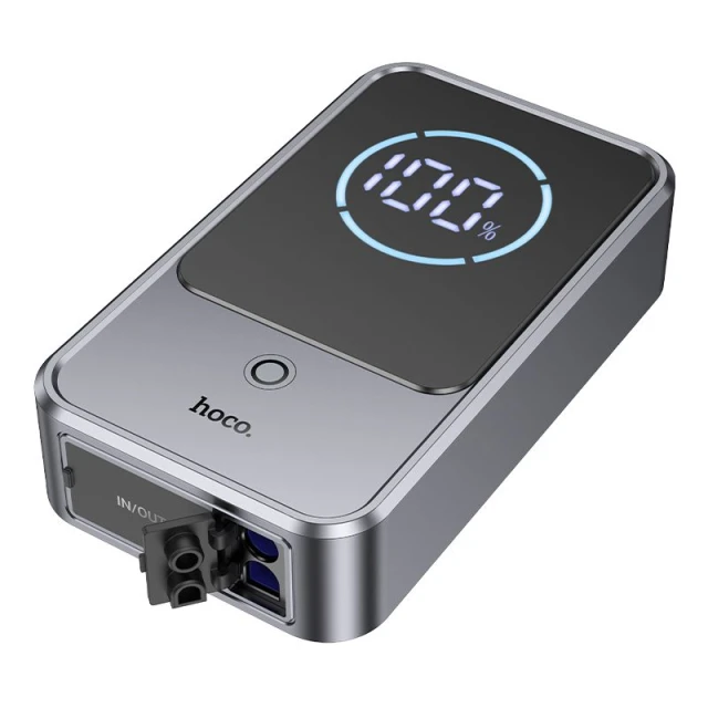 Powerbank Hoco QS7 10000 mAh 2.4A 18W з функцією запуску автомобіля Grey (6942007662840)