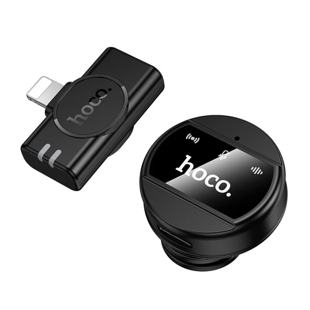 Мікрофон бездротовий Hoco L21 Lightning Black (6942007663137)