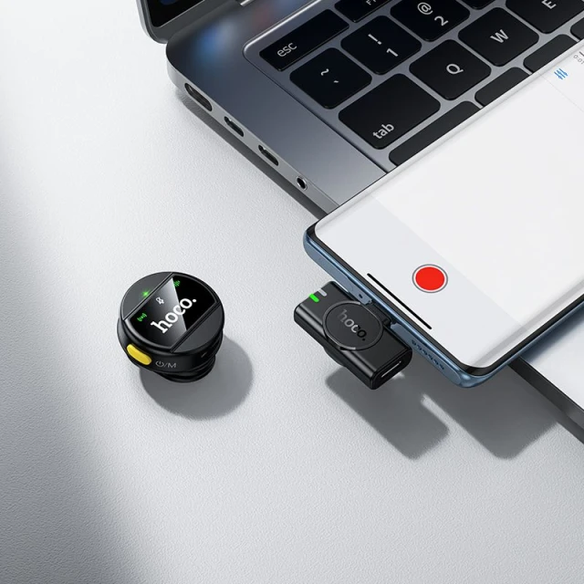 Микрофон беспроводной Hoco L21 USB-C Black (6942007663144)