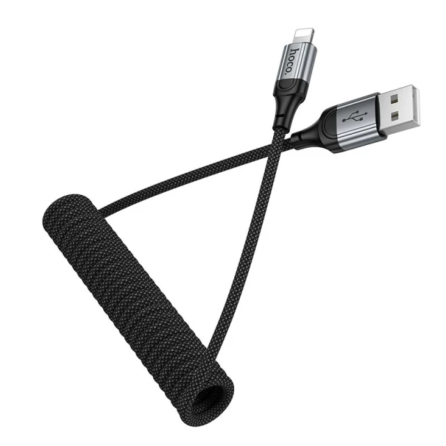 Кабель USB C до Lightning Hoco X121 PD 27W 1.5 м Black (6942007663748)