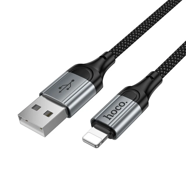 Кабель USB C до Lightning Hoco X121 PD 27W 1.5 м Black (6942007663748)