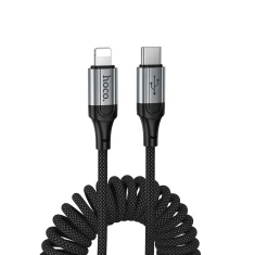 Кабель Hoco X121 USB-C to Lightning PD 2.4A 1.5m Black (6942007663755)