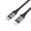 Кабель Hoco X121 USB-C to Lightning PD 2.4A 1.5m Black (6942007663755)