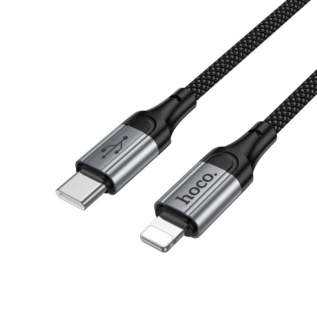 Кабель Hoco X121 USB-C to Lightning PD 2.4A 1.5m Black (6942007663755)