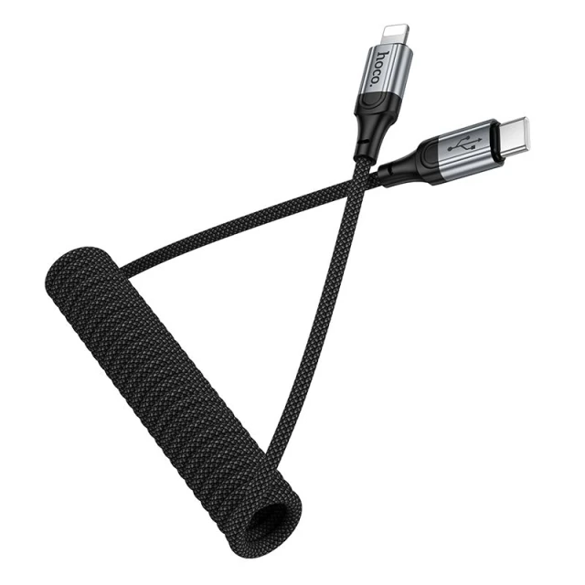 Кабель Hoco X121 USB-C to Lightning PD 2.4A 1.5m Black (6942007663755)