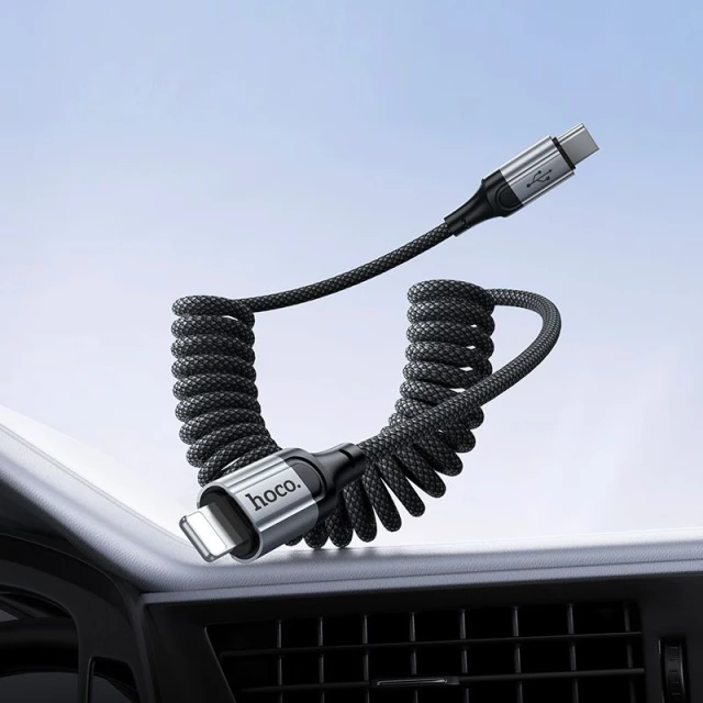 Кабель Hoco X121 USB-C to Lightning PD 2.4A 1.5m Black (6942007663755)