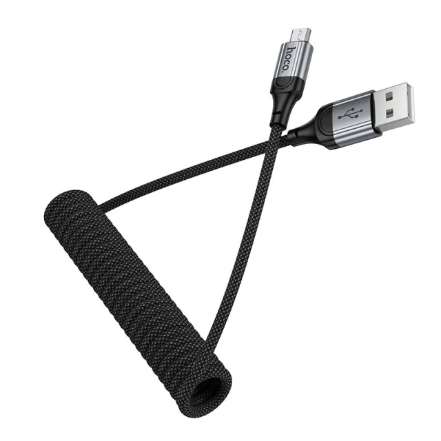 Кабель Hoco X121 USB-A to Micro USB 2.4A 1.5m Black (6942007663762)