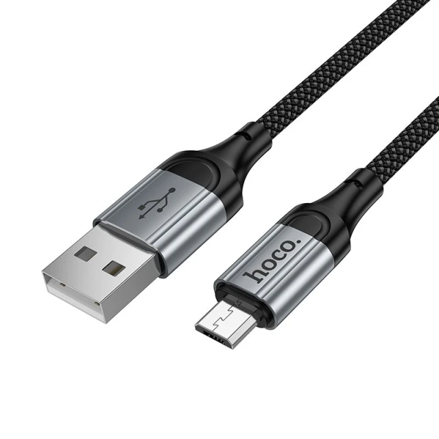 Кабель Hoco X121 USB-A to Micro USB 2.4A 1.5m Black (6942007663762)