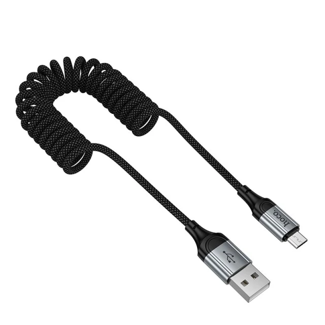 Кабель Hoco X121 USB-A to Micro USB 2.4A 1.5m Black (6942007663762)