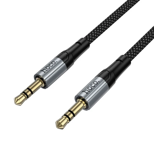Кабель AUX Hoco UPA33 Jack 3.5 mm 1.5 м Black (6942007663793)
