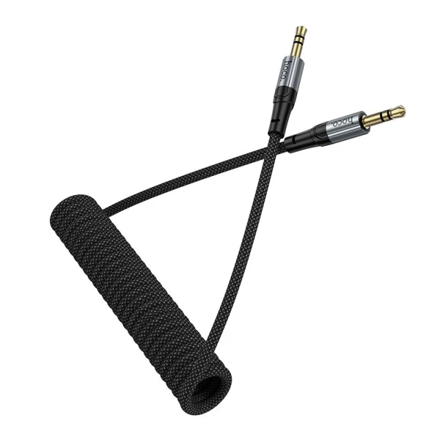 Кабель AUX Hoco UPA33 Jack 3.5 mm 1.5 м Black (6942007663793)