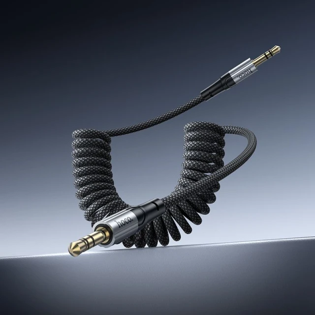 Кабель AUX Hoco UPA33 Jack 3.5 mm 1.5 м Black (6942007663793)