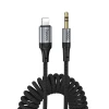 Кабель AUX Jack 3.5 mm к Lightning Hoco UPA33A 1.5 м Black (6942007663809)