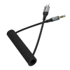 Кабель AUX Jack 3.5 mm к Lightning Hoco UPA33A 1.5 м Black (6942007663809)