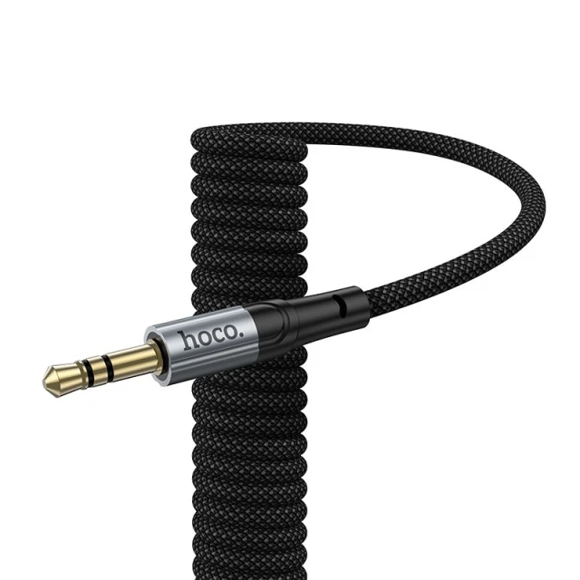 Кабель AUX Jack 3.5 mm к Lightning Hoco UPA33A 1.5 м Black (6942007663809)