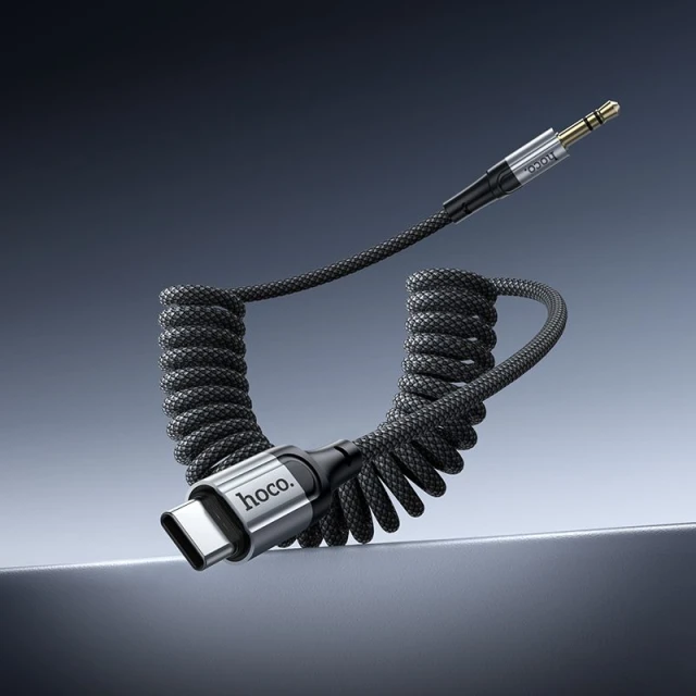 Кабель HOCO UPA33B AUX Jack 3.5 mm до USB-C 1.5 м Black (6942007663816)