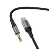 Кабель HOCO UPA33B AUX Jack 3.5 mm до USB-C 1.5 м Black (6942007663816)