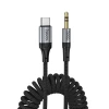 Кабель HOCO UPA33B AUX Jack 3.5 mm до USB-C 1.5 м Black (6942007663816)