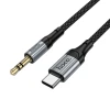 Кабель HOCO UPA33B AUX Jack 3.5 mm до USB-C 1.5 м Black (6942007663816)