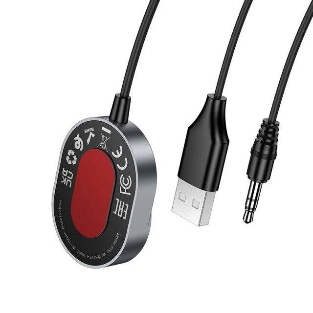 Bluetooth-приймач Hoco E150 Grey (6942007664196)